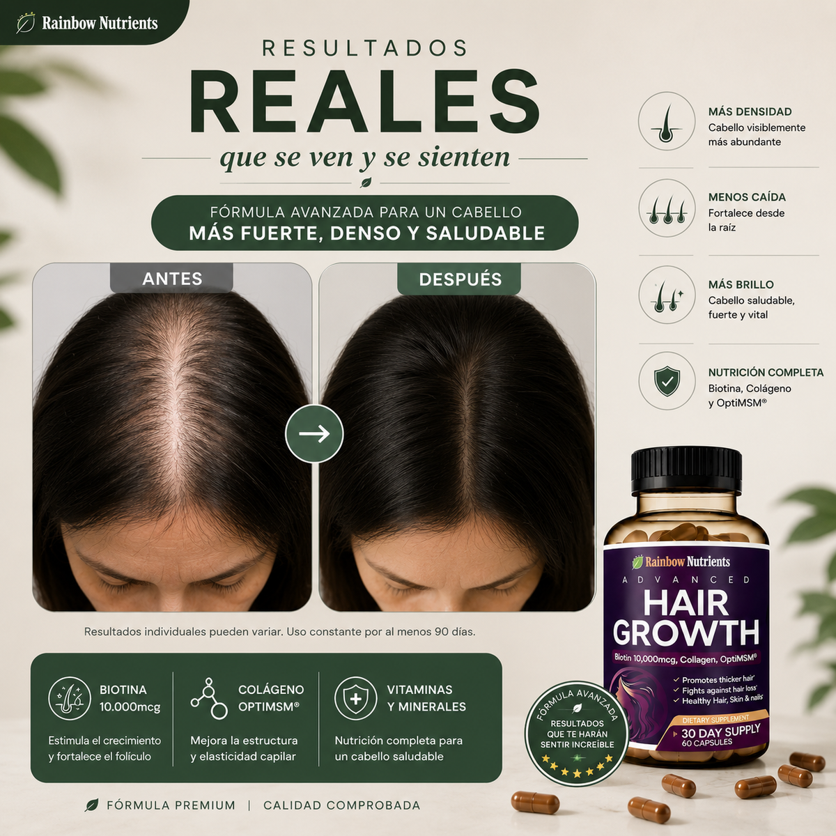 Premium Hair Growth™ | Crecimiento y Fortalecimiento Capilar